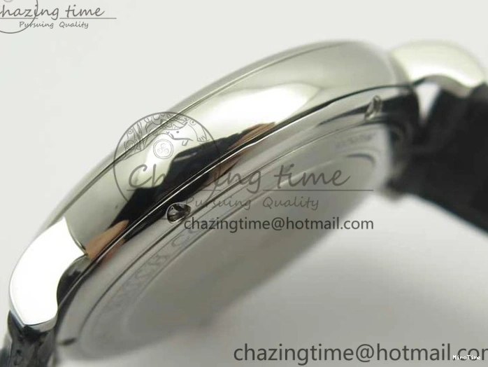 MIROTIME 0210 Durable Portofino Automatic SS MKF 1:1 Best Edition Black Dial On Black Leather Strap MIYOTA 9015 V 7202